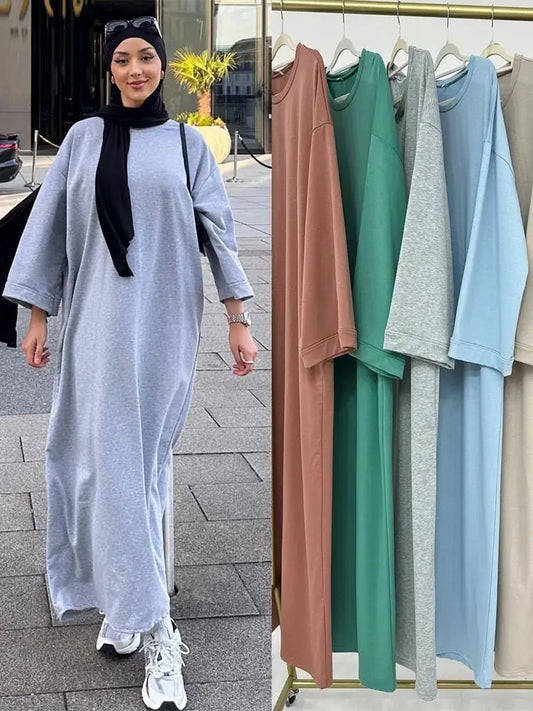 Abaya beskeden kjole 